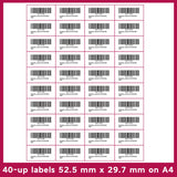 FBA Barcode Paper, Serial Number Amazon's Usage Blank Label Sticker Sheets