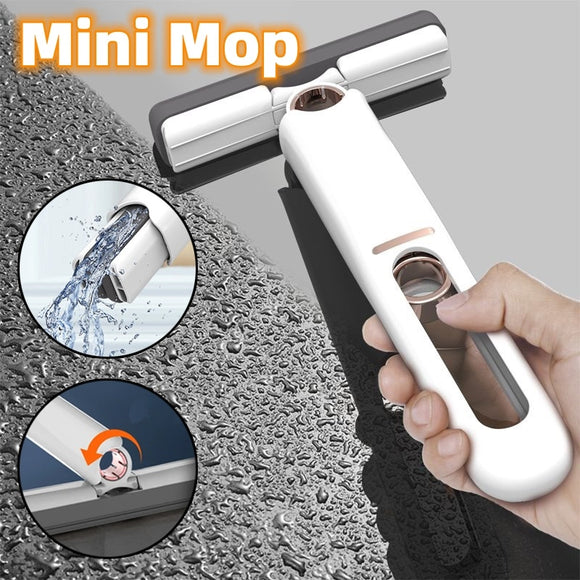 Mini Floor Cleaning Sponge Squeeze Mops, Household Cleaning Tools for Home and Car, Portable Glass Screen Desk Wiper Cleaner