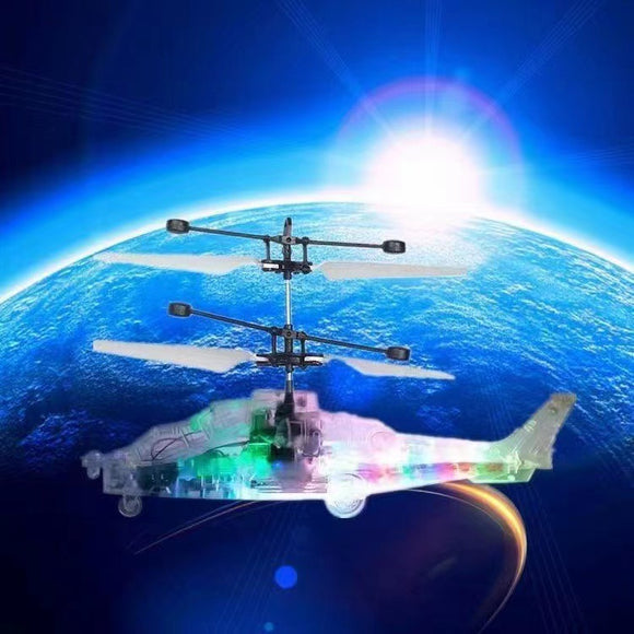 Induction Luminous Transparent Gesture Suspension Helicopter, RC Toy