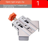 Stainless Steel Woodworking Right Angle Clip, Photo Frame and Picture Frame Quick Fixing 90-degree Clamp