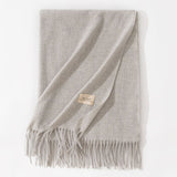 Pure Color Artificial Cashmere Scarf, Women's Winter High-grade Shawl