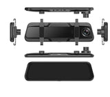 Front and Rear Dual Recording, Rear View Mirror, Dash Cam