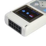 12 Channel 12 Lead EKG System, 24 Hours Multi Language Monitoring, PC SW CE FDA ECG Holter