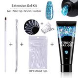 Nail Extension Gel Kit, Absorbs UV Rays