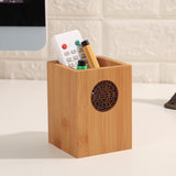 Wooden Pen Holder, Creative Office Supplies Desktop