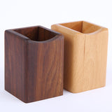 Wooden Pen Holder, Creative Office Supplies Desktop