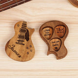 Personalized Guitar Paddles with Wooden Box