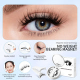 Magnetic False Eyelashes, Integrated Storage Box, Glue-free Magnet False Eyelash, Natural Makeup Tools with Applicater