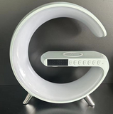 New Intelligent G Shaped LED Lamp, Bluetooth Speaker Wireless Charger Atmospheric Lamp - Control by App, Best for Bedroom Home Decor