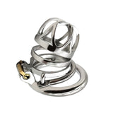 Men's Stainless Steel, Anti-release Ring, Chastity Lock, Catheter Device