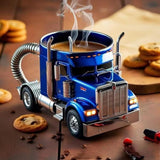 Durable Truck Coffee Mug, Semi Truck Handcrafted Coffee Cup, Semi-trailer Shaped Tea Mugs for Family