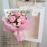 Teacher's Day Rose Hand-woven Bouquet, Finished Gifts for Girlfriends, Preserved Fresh Dried Flowers