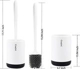 Non-stick Hair, Soft Plastic Brush Head for Toilet