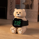 Smartwatch Charger for Home Office Use, Stylish and Simple Bear Smartwatch Charging Stand