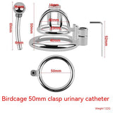 Male Stainless Steel, Catheterizable Chastity Lock