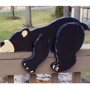 PVC Material, Sleeping Bear Garden Fence Decoration