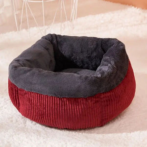 Durable Washable Cat Sofa Bed, Cozy Circular Kennel Calming Pet Basket, Kitten Puppy Crate Nest for Sleeping