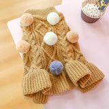 Pet Warm Skirt, Princess Ball Woolen Dress