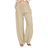 Women's Fashion, Loose Cotton Linen Casual Pants