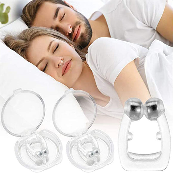 Silicone Magnetic Anti Snore, Stop Snoring Nose Clip, Sleep Tray, Sleeping Aid Apnea Guard Night Device