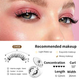 Magnetic False Eyelashes, Integrated Storage Box, Glue-free Magnet False Eyelash, Natural Makeup Tools with Applicater