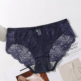 Transparent European and American Women's Fashion, Embroidered Panties (Pack of 2)