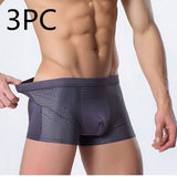 Ice Silk Men's Underwear, Mesh Boxers