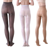 Women's Fashion, Solid Color Oily Pantyhose