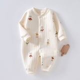 Baby Warm Jumpsuit Autumn and Winter Quilted Clothes