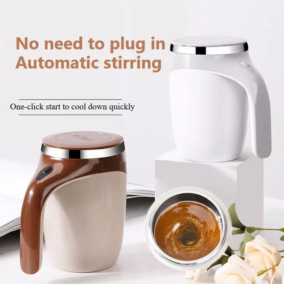 Rechargeable Automatic Coffee Cup, High Value Electric Stirring Lazy Milkshake Rotating Magnetic Water Cup