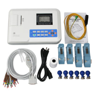 Single Channel, 12 Lead EKG, Electrocardiograph Printer, CE FDA ECG Machine