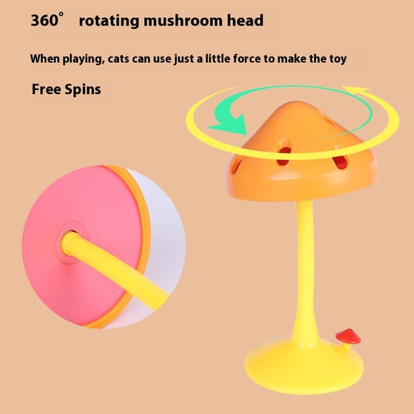 Cat Bite Rotating Mushroom, Relieving Stuffy Pet Toy