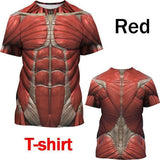 Summer Fashion Muscular Man, 3D Digital Print T-shirt