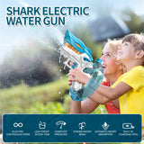 New Shark Electric Water Gun, Fully Automatic Continuous Fire, Large Capacity Beach Summer Children's Playing Toys