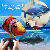 Remote Control Shark Toy, Swimming Fish Infrared RC Air Balloons, Inflatable Flying Air Plane Kids' Toys