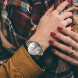 Women's Mesh Strap Watch with a Large Dial