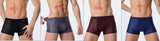 Ice Silk Men's Underwear, Mesh Boxers