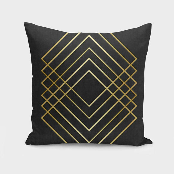 Minimalist and Golden Art I Cushion/Pillow