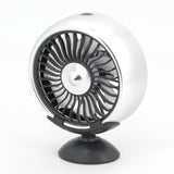 Multi-function Mini Electric Car Fan Car Air Conditioning 360 Degree Rotating Cooling Circulator 12V 3 Speed Cooler White